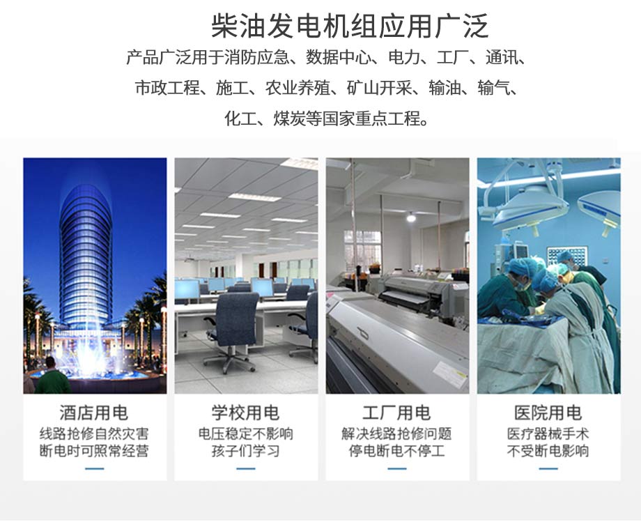 40KW柴油發(fā)電機組應(yīng)用領(lǐng)域